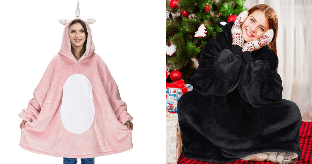 Amazon Is Selling Giant Animal Themed Blanket Sweaters So Can Be Comfy and Cozy All Winter Long