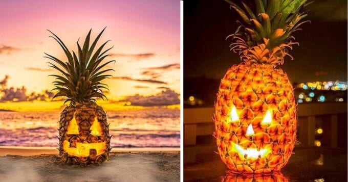 Move Over Pumpkins, Carving Pineapples Is The New Trend For Halloween