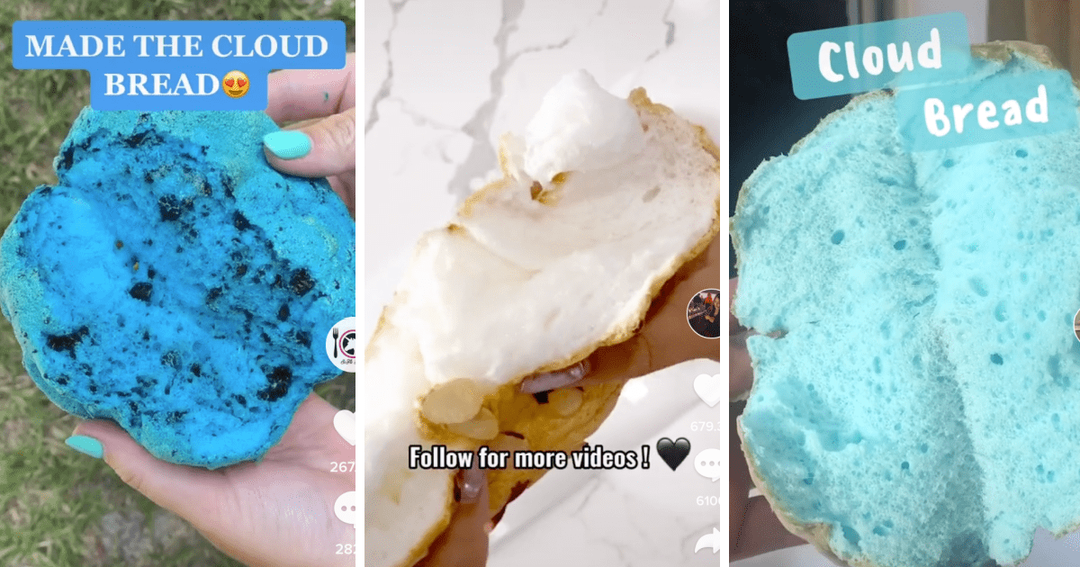 Cloud Bread Is The Hottest New Food Trend on TikTok And It Only Takes 3 Ingredients