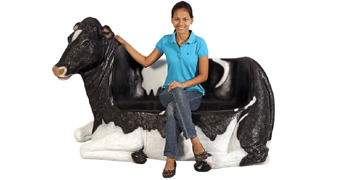 You Can Get A Cow Couch For The Person Who Really Loves Cows Because, Why Not?