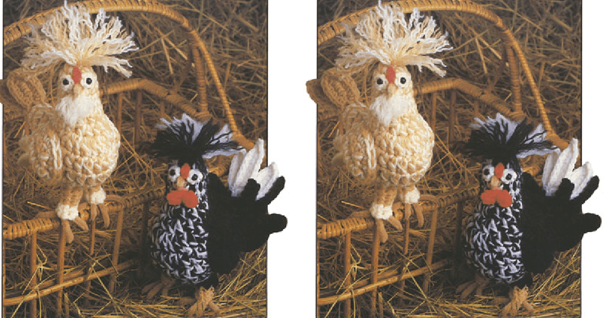 You Can Crochet These Adorable Farmhouse Chickens and I Need Them