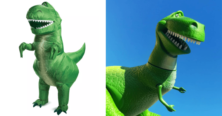 Disney Is Selling Toy Story Inflatable Rex Costumes For The Entire Family and They Are Adorable