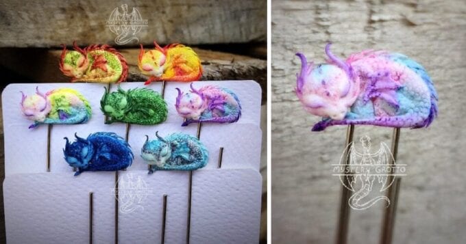 You Can Get Adorable Tiny Dragon Bookmarks That Look Like They Are Sleeping Right On Your Page