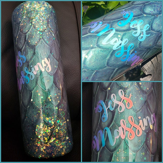You Can Get A Mermaid Scale Glitter Tumbler For The Person Who