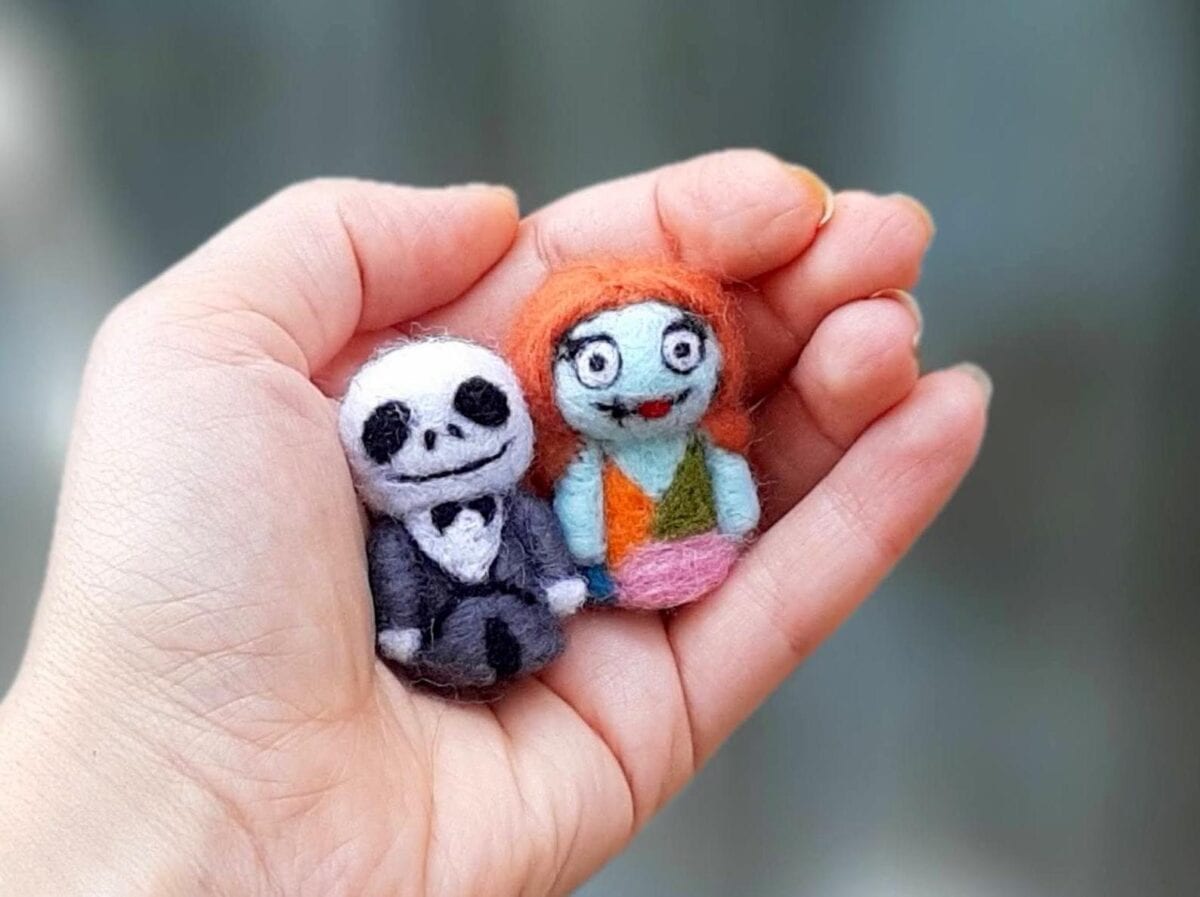 You Can Tiny Jack And Sally Felt Figures and They’re Simply Meant To Be Mine