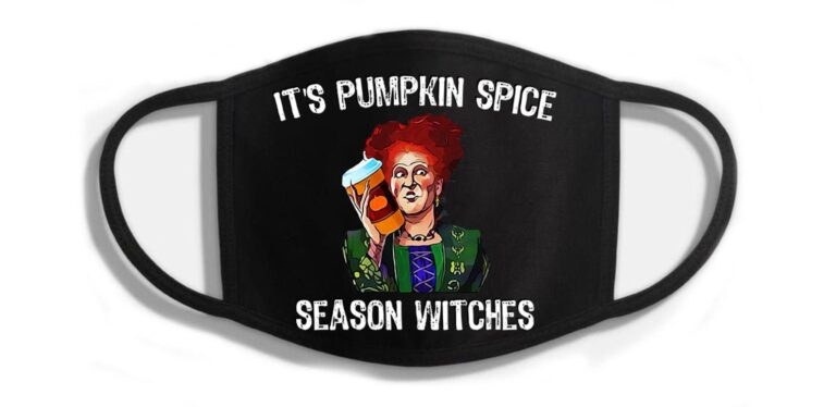 This Hocus Pocus Face Mask Is Here To Remind Us It’s Pumpkin Spice Season