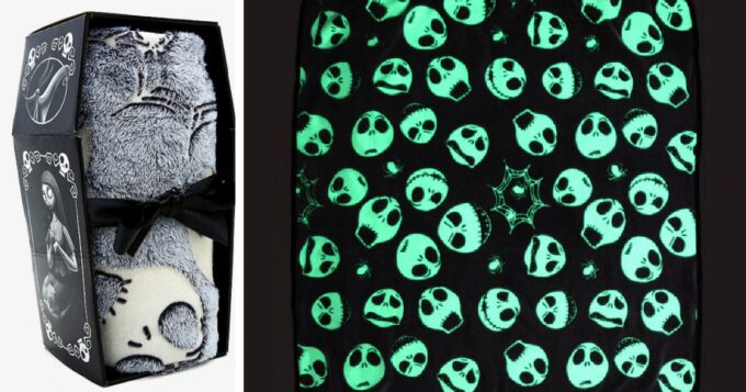 This Glow In The Dark Jack Skellington Blanket Is Simply Meant To Be Yours