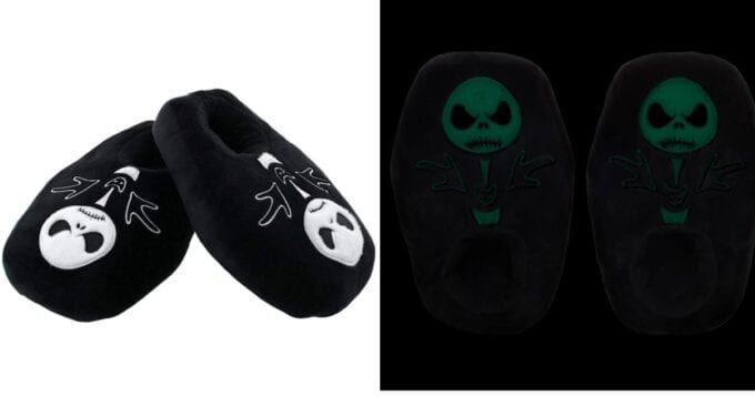 Your Feet Are Simply Meant To Be In These Jack Skellington Slippers That Glow In The Dark
