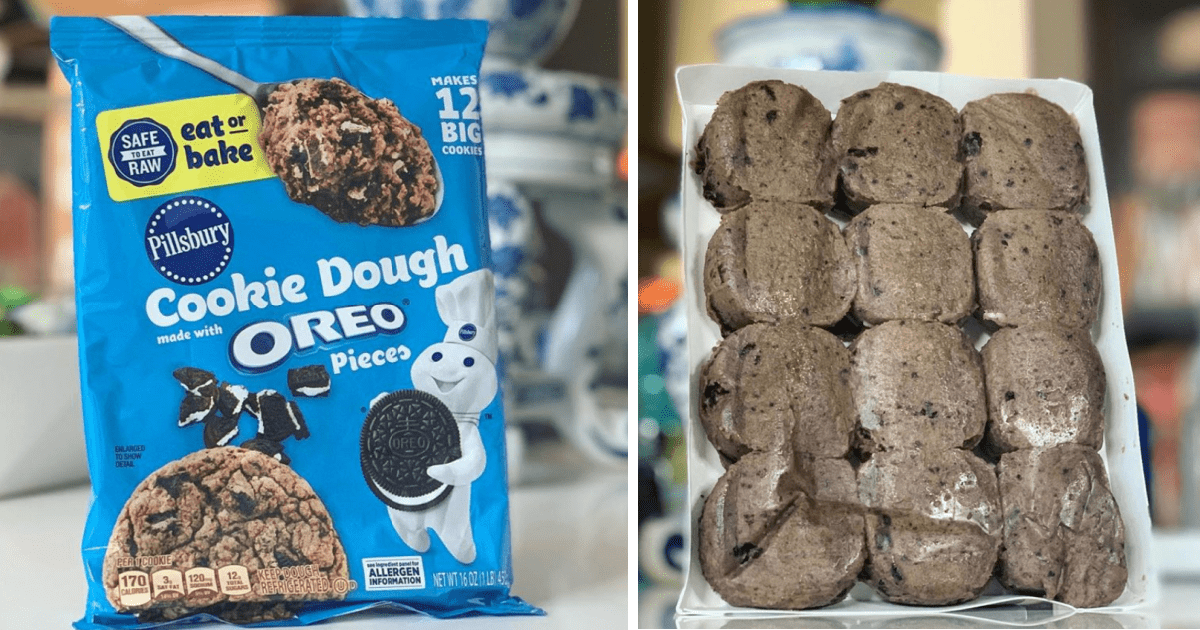 Pillsbury Released Cookie Dough Stuffed With Oreo Pieces That Can Be Eaten Raw