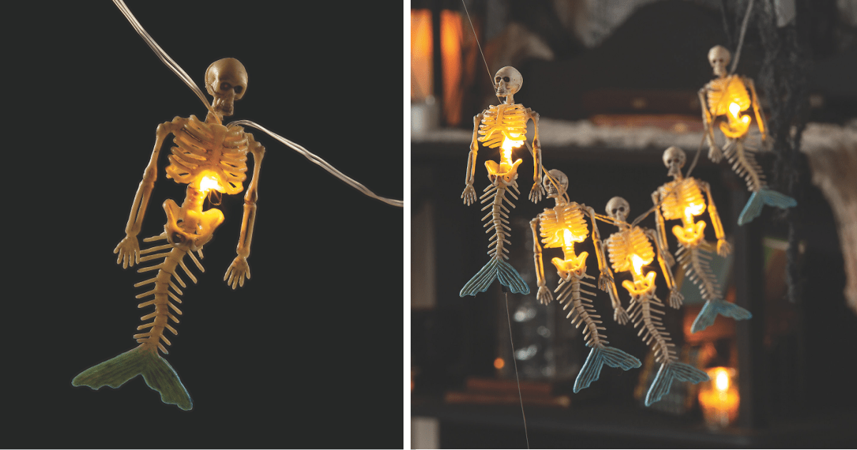 These Skeleton Mermaid Lights Will Light Up The Night This Halloween