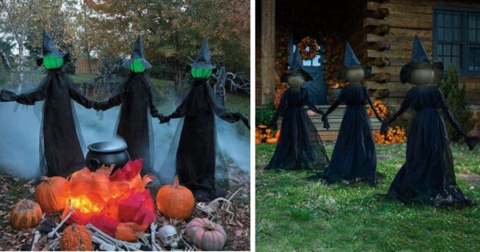 Amazon Is Selling A Set Of Witch Stakes That Light Up  Your Yard For Halloween