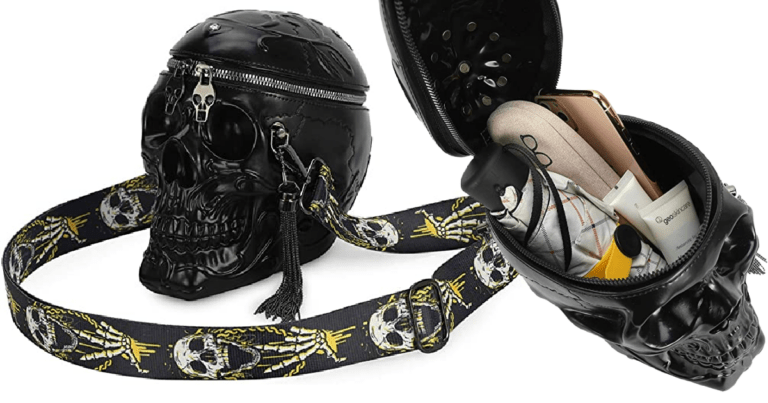 You Can Get A Handbag That Looks Like A Sugar Skull For The Person Who Loves Halloween