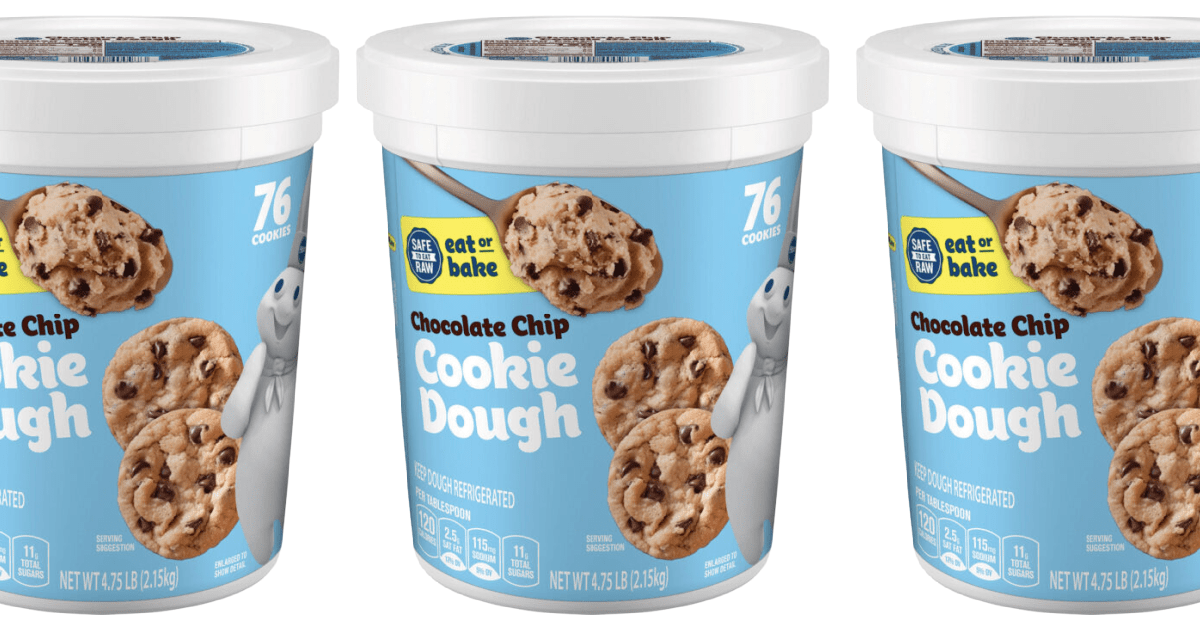 You Can Get A 5-Pound Tub Of Pillsbury’s Edible Raw Chocolate Chip Cookie Dough and There Is No Judgement Here