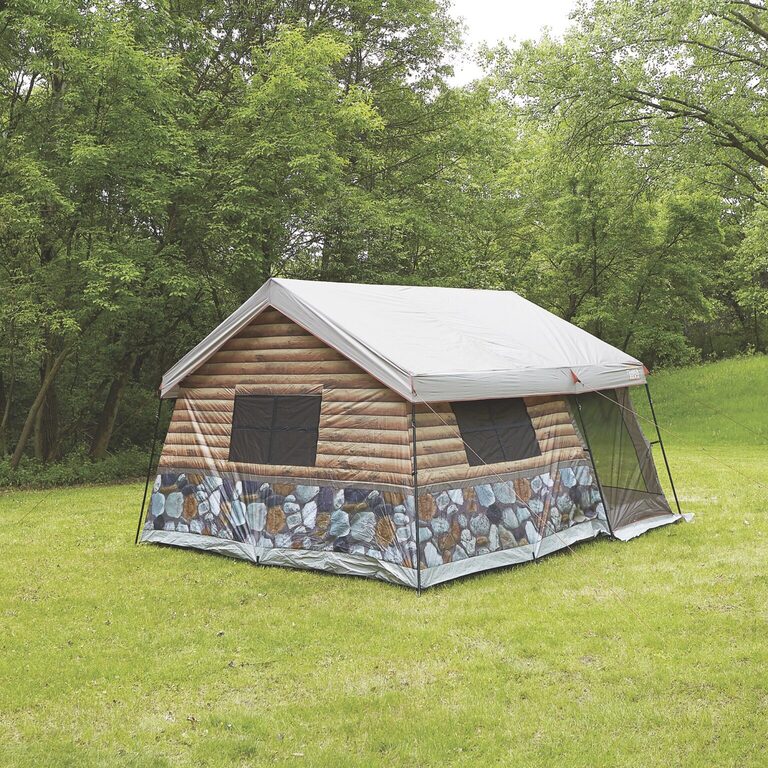 log cabin tents for camping