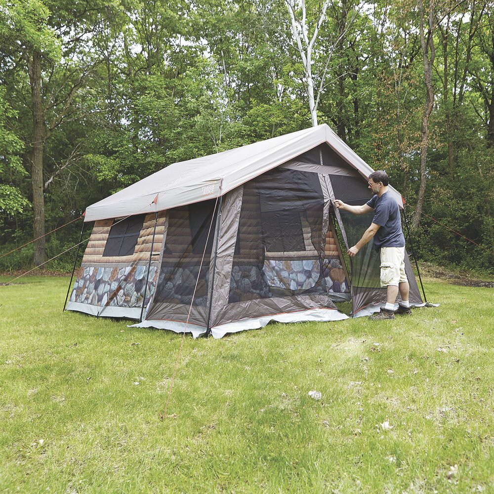 This Log Cabin Tent Takes Camping In The Woods To A Whole New Level