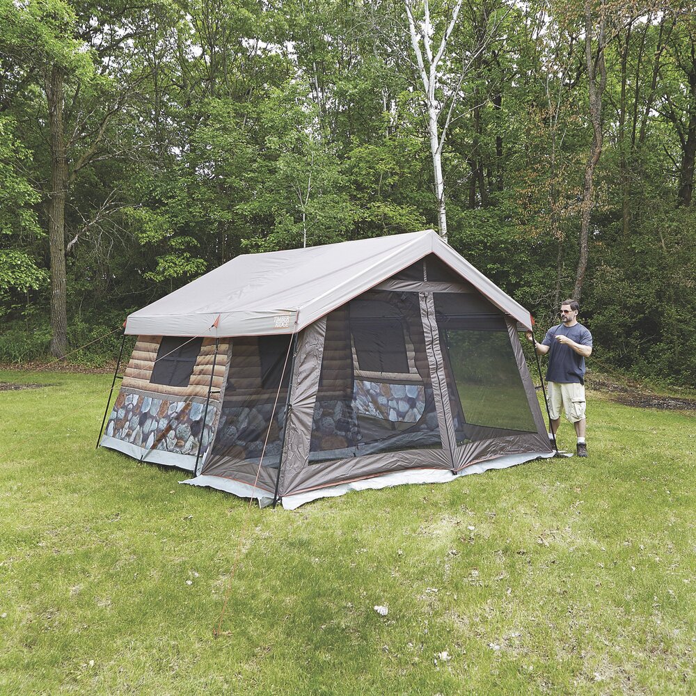 log cabin tents for camping