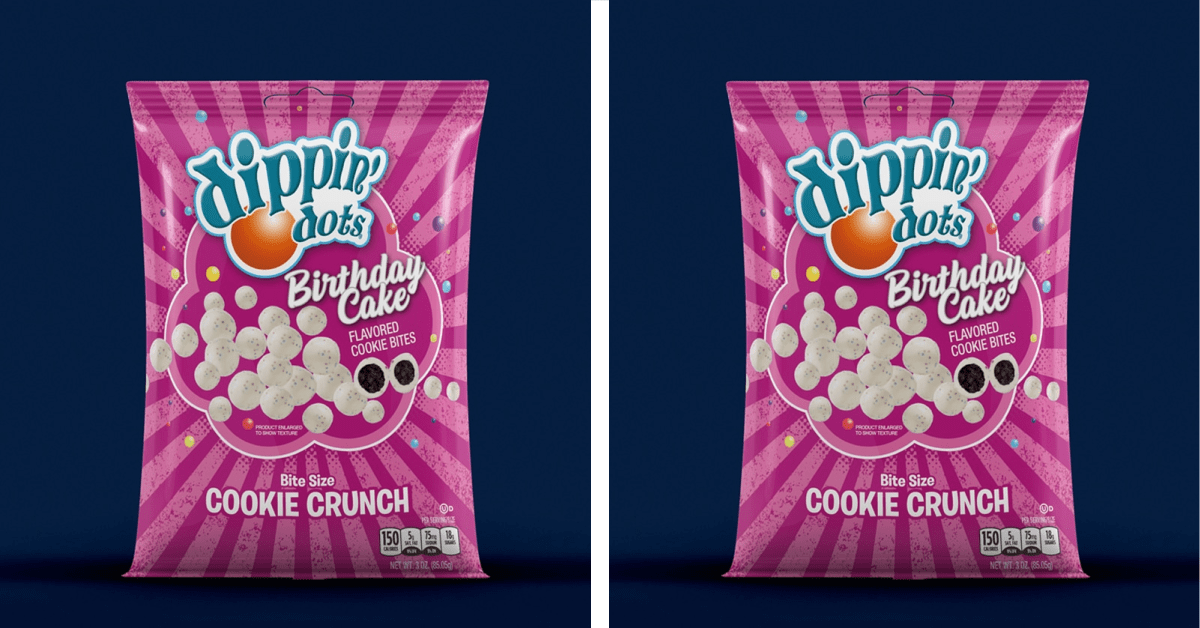 Dippin’ Dots Has Created A New Birthday Cake Flavor With A Crunchy Cookie Middle And It Looks Delicious