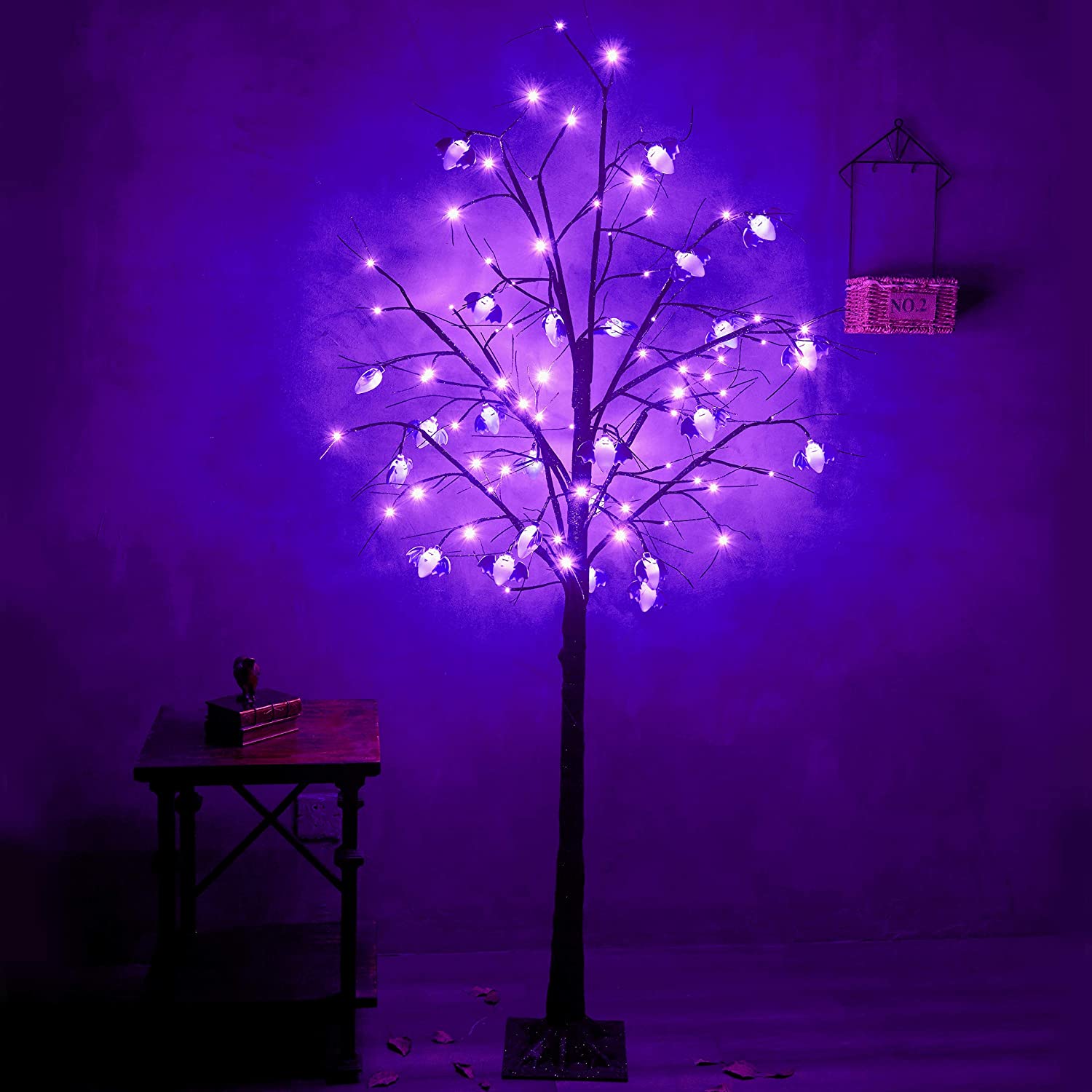 Amazon Is Selling A 6-Foot Purple Bat Tree That Will Light Up Any Room ...