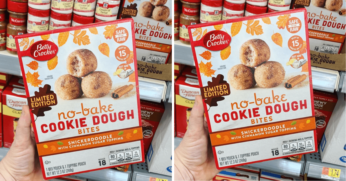 Betty Crocker Is Selling No-Bake Cookie Dough Bites  That Taste Exactly Like A Snickerdoodle