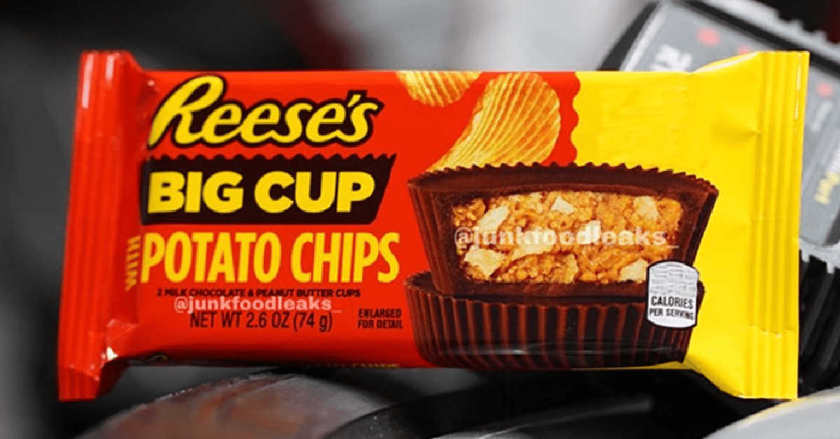 Reese’s Is Releasing A Peanut Butter Cup Stuffed With Potato Chips And I’m Suddenly In Love