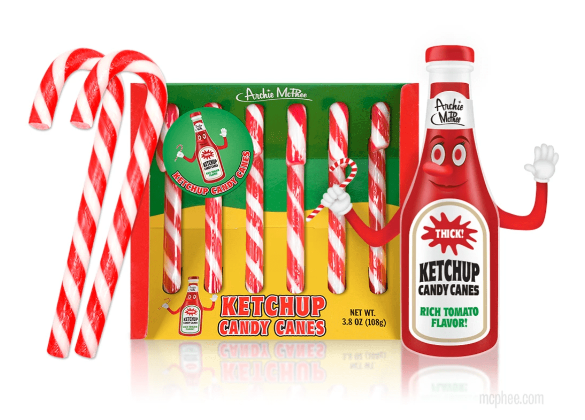 Ketchup Candy Canes Exist And It’s The Christmas Treat We Didn’t Ask For