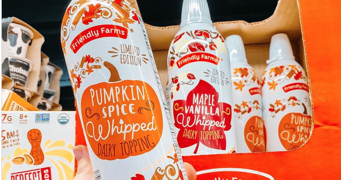 Aldi’s Pumpkin Spice And Maple Vanilla Whipped Cream Is Everything Your Coffee Needs For Fall