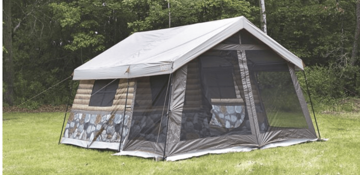 This Log Cabin Tent Takes Camping In The Woods To A Whole New Level