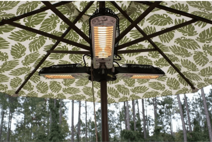 Warm While Hanging Outside, Electric Patio Umbrella Heater
