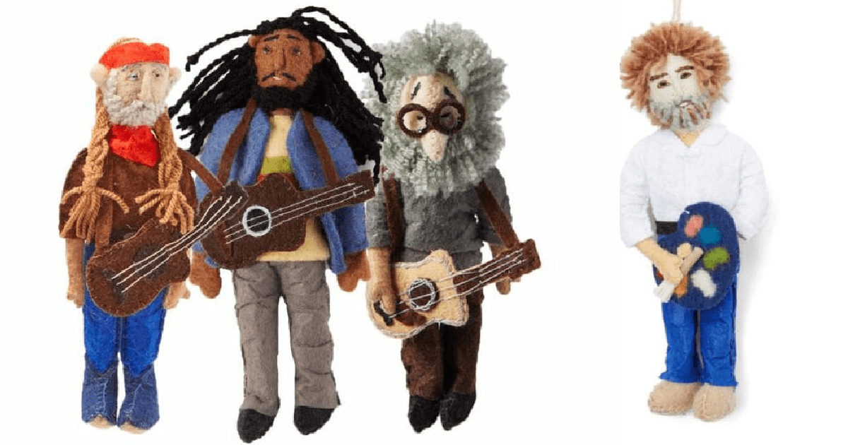 You Can Get Felt Ornaments That Look Like Your Favorite Celebrity And I Need The Bob Ross One