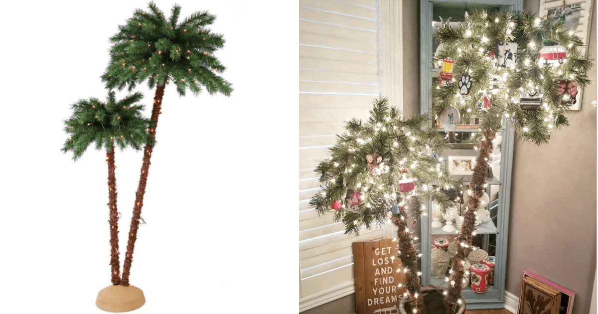 Home Depot Is Selling 6-Foot Christmas Palm Trees So You Can Have A Tropical Holiday Vacation At Home