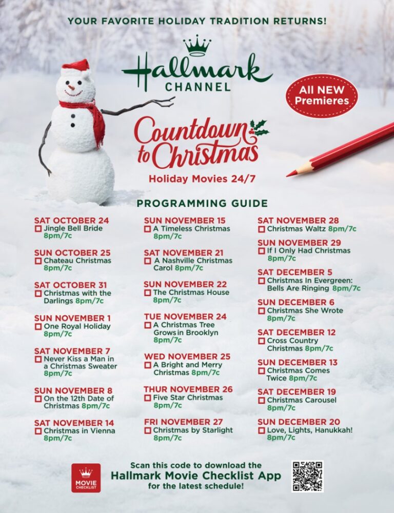 Hallmark Just Released The Entire 2020 Christmas Movie Schedule So
