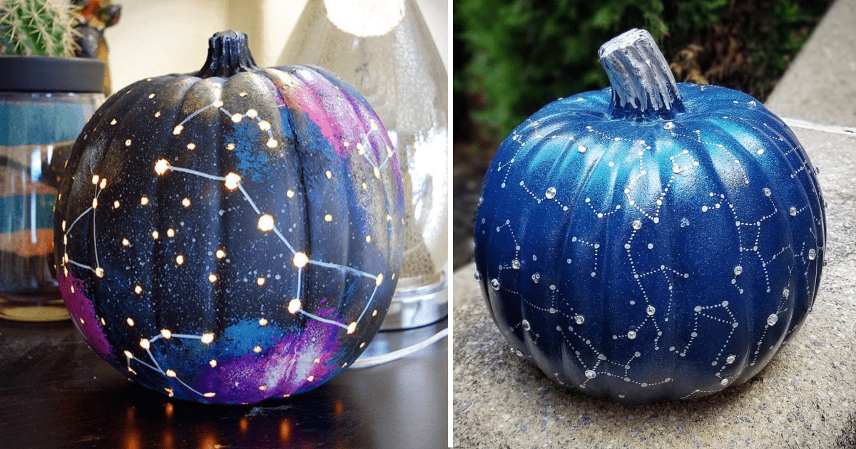 Galaxy Pumpkins Are This Year’s Hottest Trend For Halloween And They Are Out Of This World