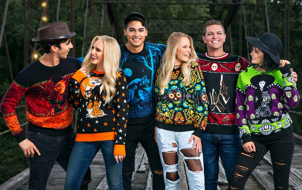 Move Over Ugly Christmas Sweaters, Ugly Halloween Sweaters Are This Year’s Hottest Trend