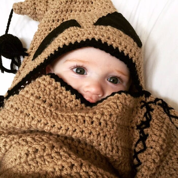 You Can Crochet An Oogie Boogie Costume For Your Baby And I Can't Believe My Eyes