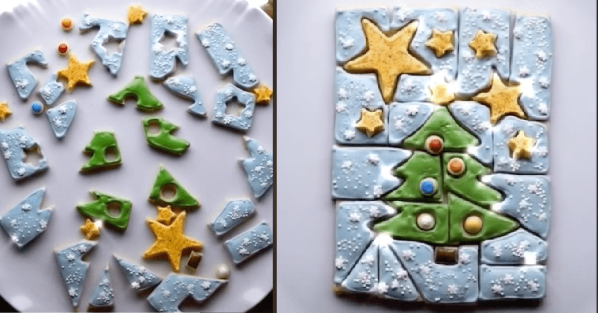 You Can Bake A Cookie Puzzle For Christmas And Your Kids Are Going To Love It
