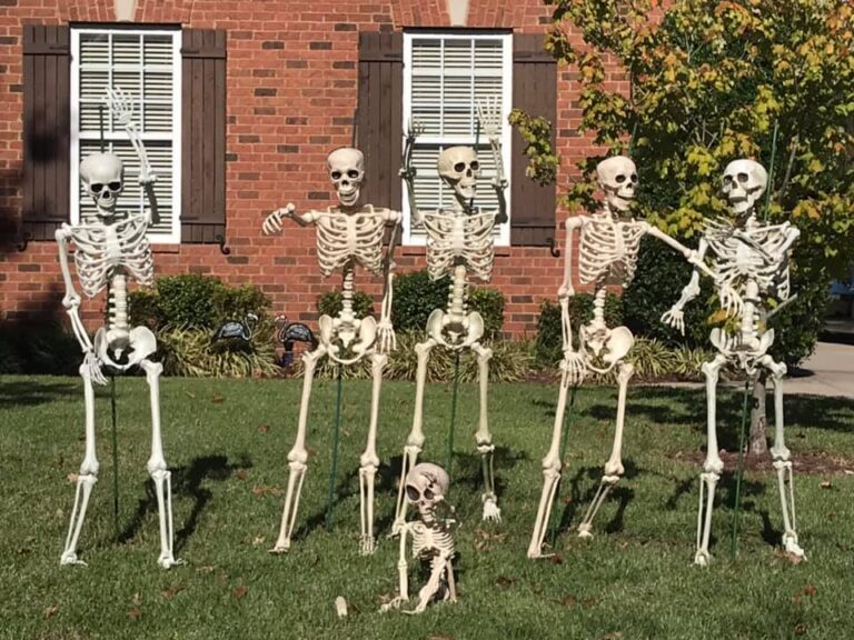 This Guy Decorates His Yard With A New Skeleton Scene Every Day and It ...