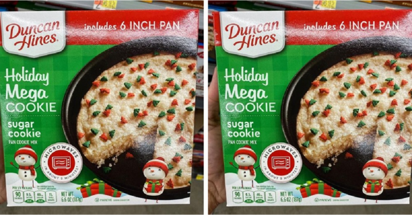 Duncan Hines Released a Mega-Sized Christmas Sugar Cookie You Can Bake At Home