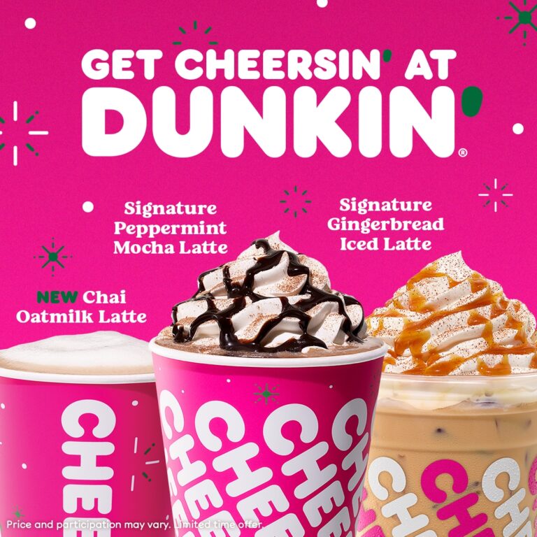 Dunkin's Holiday Drinks Are Being Released Next Week Including The