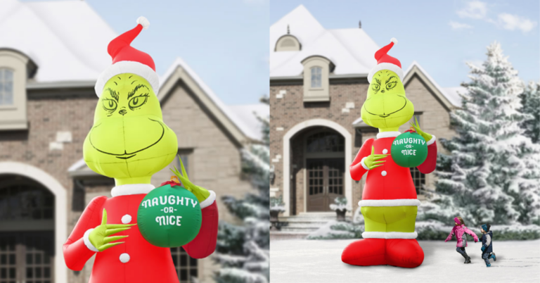 You Can Get An Inflatable Grinch That Is 18 Feet Tall and My Heart Just Grew Three Sizes