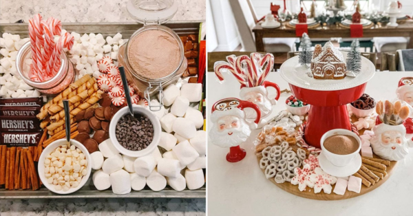 Move Over Cheese Boards, Hot Cocoa Boards Exist And They Are So Festive For The Holidays
