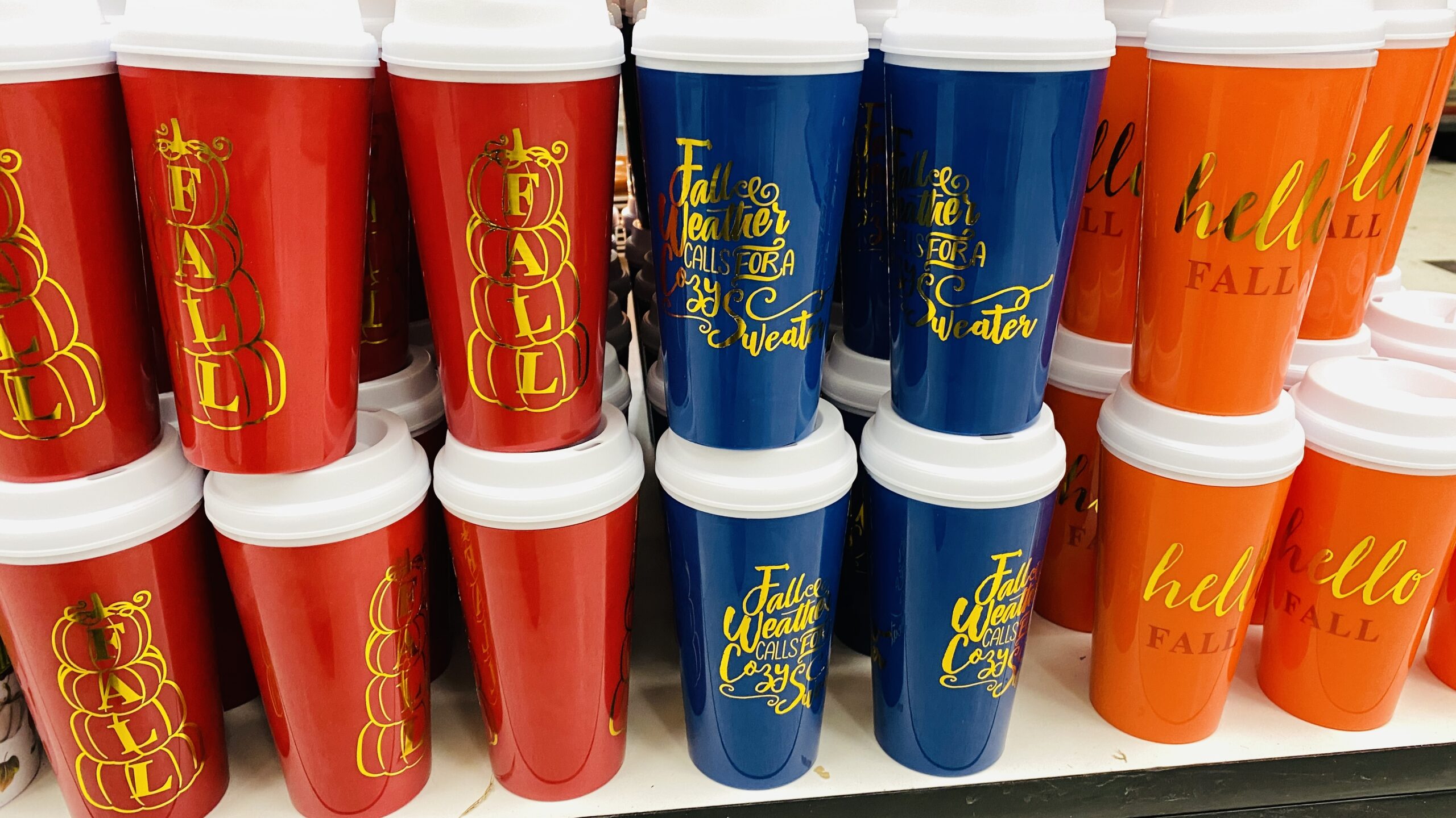Dollar Tree Is Selling 1 Fall Cups and I Want Them All