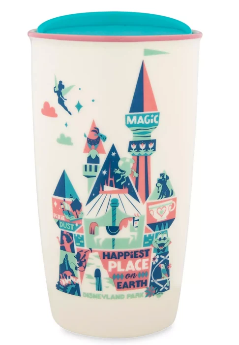 Disney Travel Tumbler - Disneyland Starbucks Ceramic Travel Tumbler