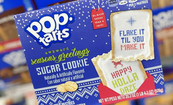 You Can Get Sugar Cookie Pop-Tarts That Have Ugly Christmas Sweater Sayings On Them
