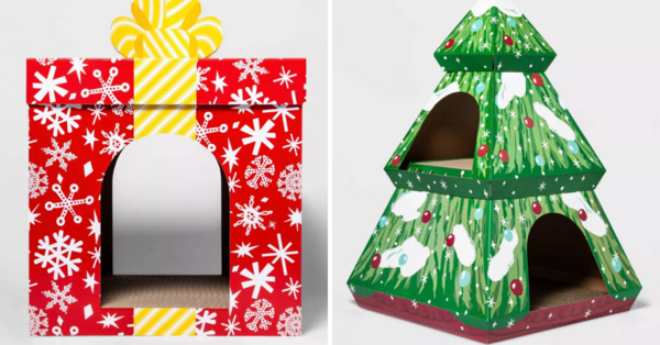 Target Just Released New Holiday Cat Houses For Your And They Are So Festive