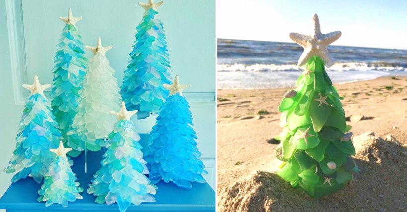 You Can Get Sea Glass Christmas Trees That Brings The Beach To You During The Holidays
