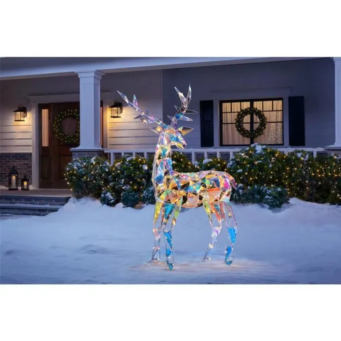 Home Depot Is Ing A 6 Foot Iridescent Reindeer You Can Put In Your Yard For The Holidays - Christmas Outdoor Decorations Home Depot