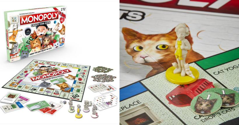 You Can Get A Monopoly Game That Allows You To Play As A Crazy Cat Lady and Collect Cats Instead of Money