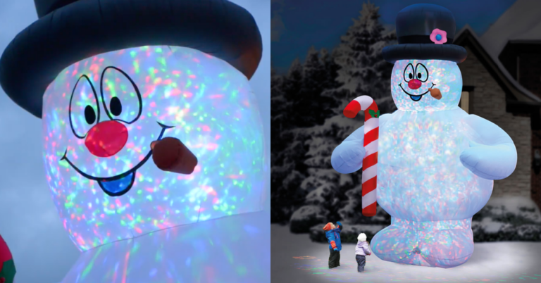 You Can Get A Giant 18 Foot Inflatable Frosty The Snowman That Puts On A Lightshow