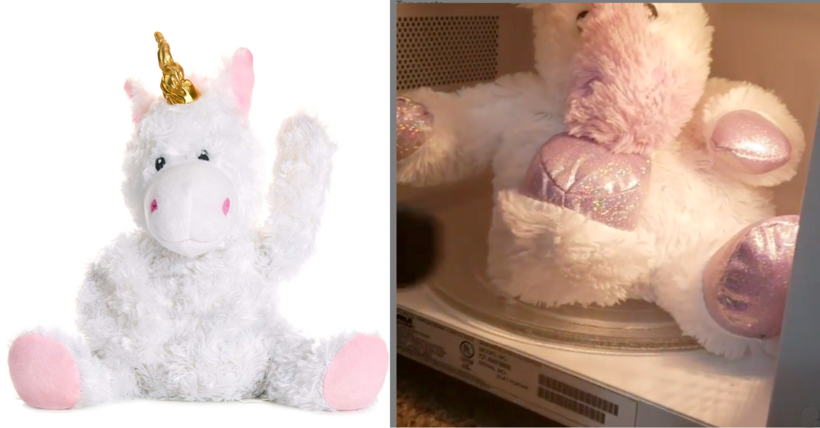 You Can Get A Stuffed Unicorn That Heats Up In The Microwave and Smells Like Lavender
