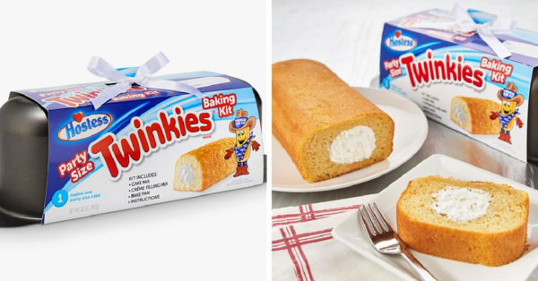 Walmart Is Selling A Hostess Baking Kit That Allows You To Make A Massive Twinkie You Can Bake For Dessert